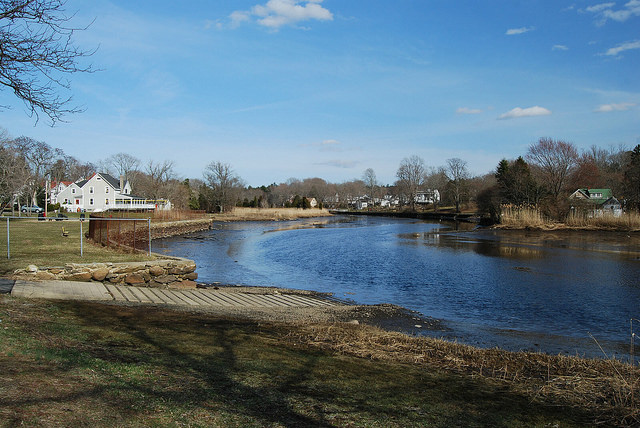 The banks of a river